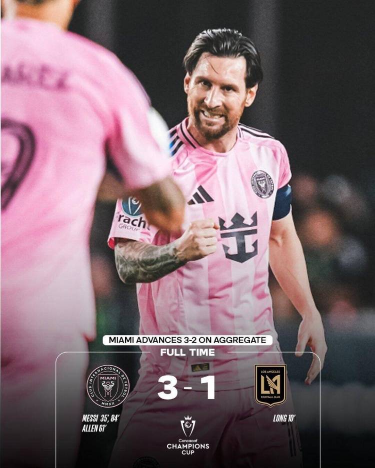 苏格兰高地足球联赛_梅西2射1传苏格兰高地足球联赛！造3球总分3-2逆转洛杉矶FC 挺进美冠杯4强