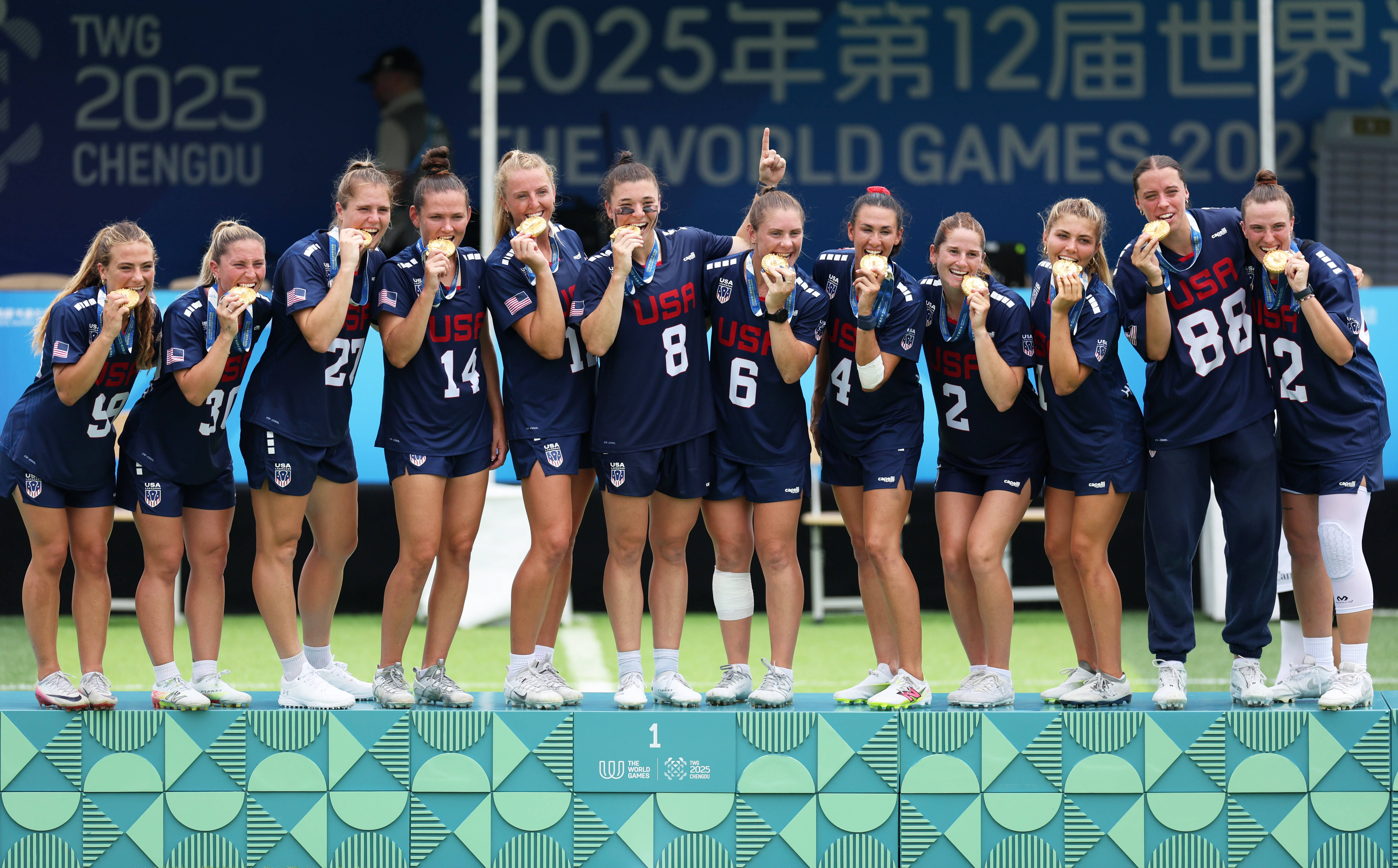 皇冠信用網开户_(成都世运会)棍网球——美国队夺得女子金牌