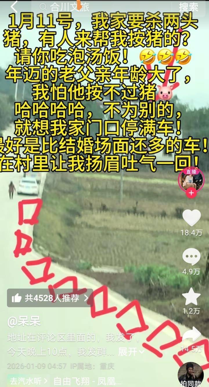 皇冠账号注册_重庆一女子不会杀猪网上求助皇冠账号注册，上千网友驱车来帮忙，10万人在线围观！村干部：宰了5头猪吃流水席